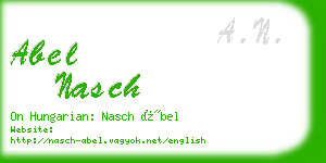 abel nasch business card